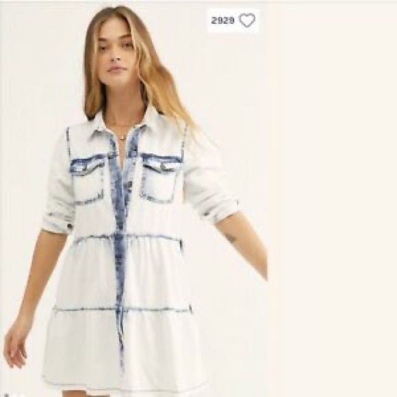SOLD!!!New Free People denim dress - Picture 3 of 3